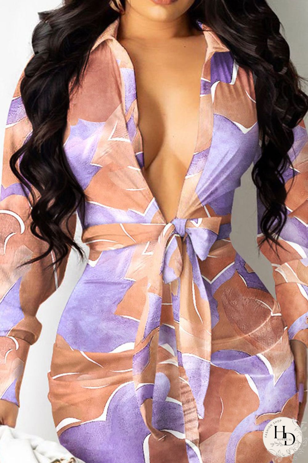 Black Yellow Sexy Solid Bandage Patchwork V Neck Shirt Dress Dresses