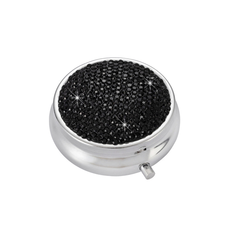 2 Pieces Casual Elegant Glam Solid Color Stainless Steel Rhinestone Soft Clay Storage Container Box