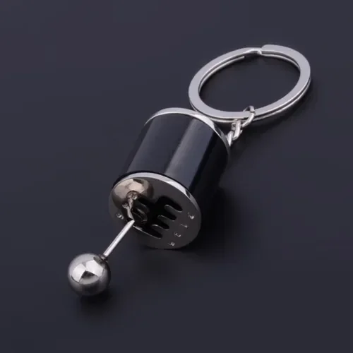 Dronehint Mini Black 6 Speeds Metal Gear Stick Knob Keyring Gearbox Shift Key Chain Parts (For: Audi Sport) Parts
