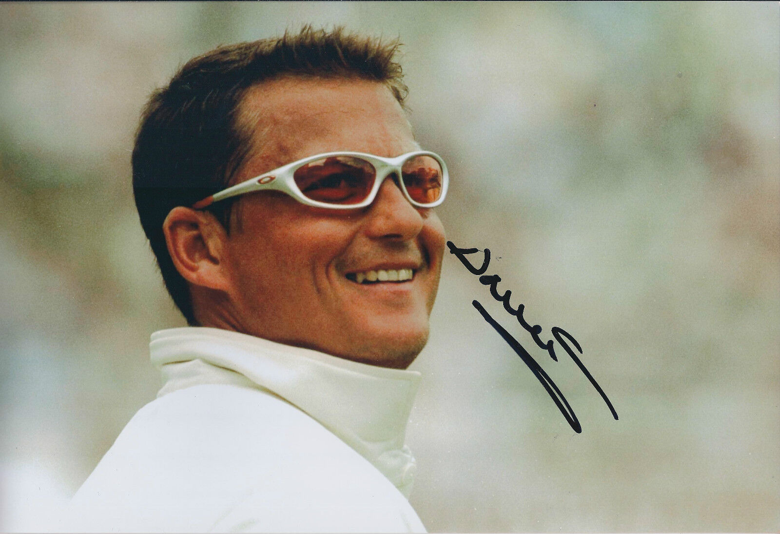 Darren GOUGH Signed Autograph 12x8 Portrait Photo Poster painting AFTAL COA YORKSHIRE Cricket