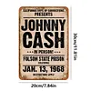 Johnny Cash - Panneaux en &eacute;tain m&eacute;tallique(20*30cm/30*40cm) - Musique