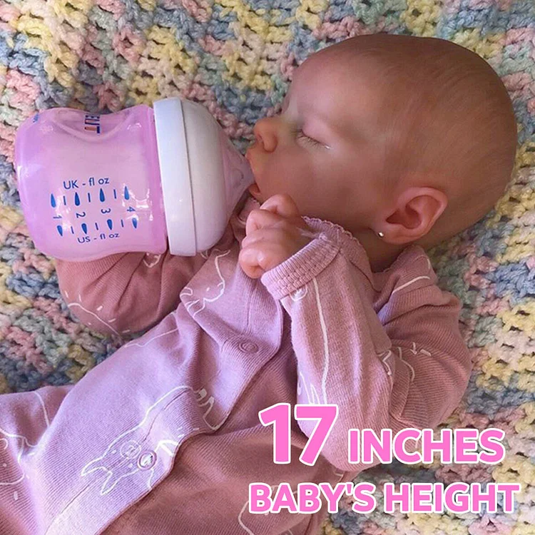 17'' Lifelike Huggable Reborn Baby Real Looking Silicone Doll