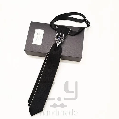 New Small Tie Men's and Women's Professional Dress Shirt Bow Tie Adult Children Accessories Luxury Rhinestone Bowtie 22CM / 28CM