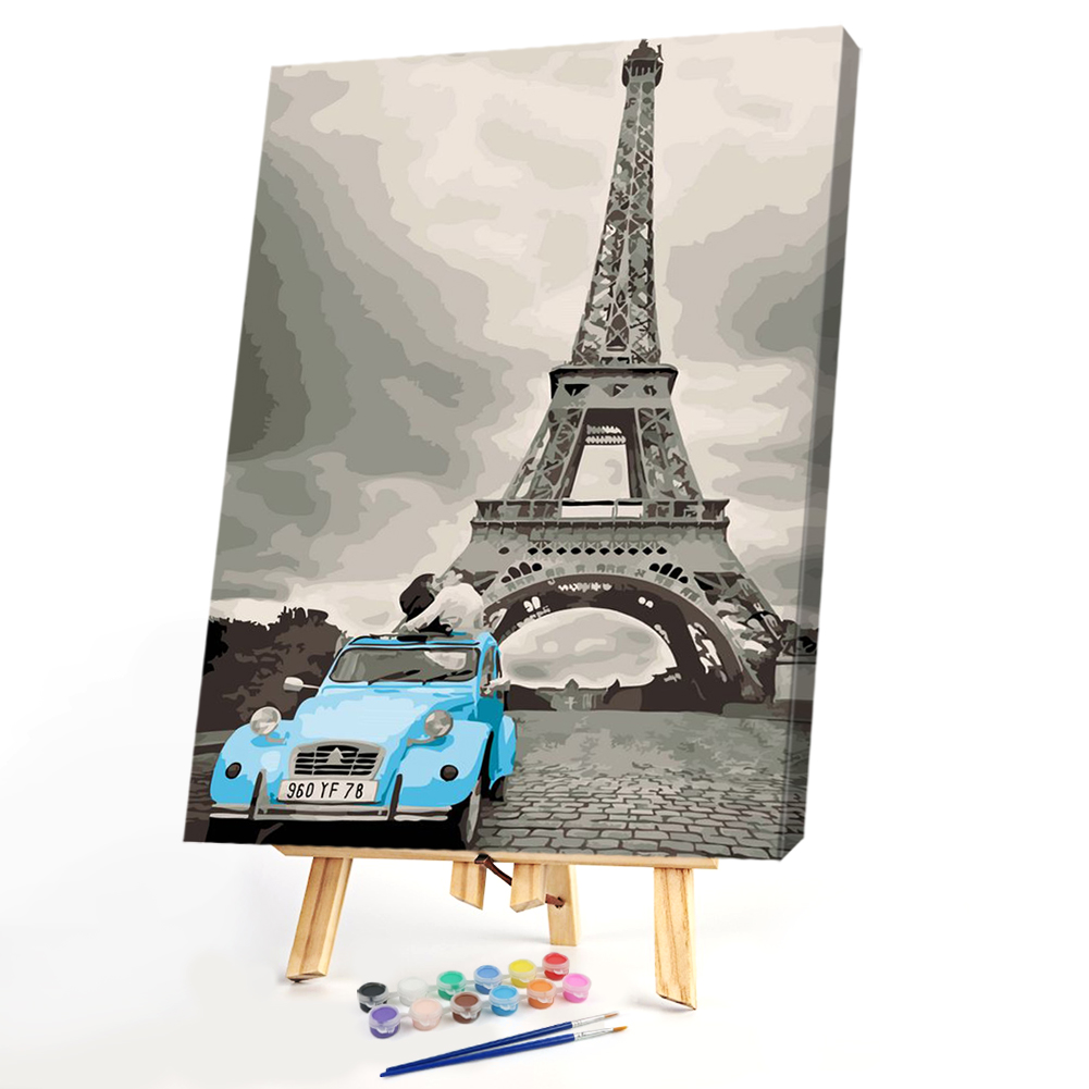 

40*50cm - Paint By Numbers - Iron Tower, 501 Original