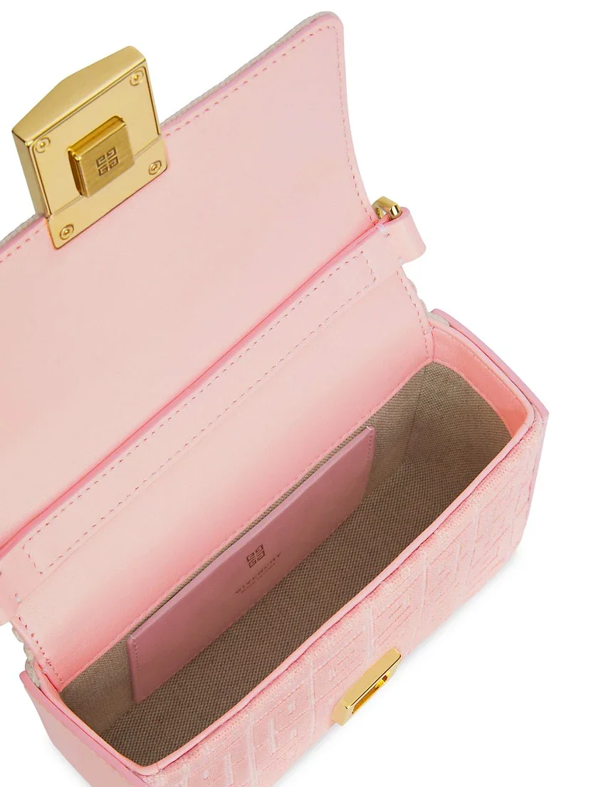 Givenchy Woven Chain Logo Crossbody Bag-Tender Pink