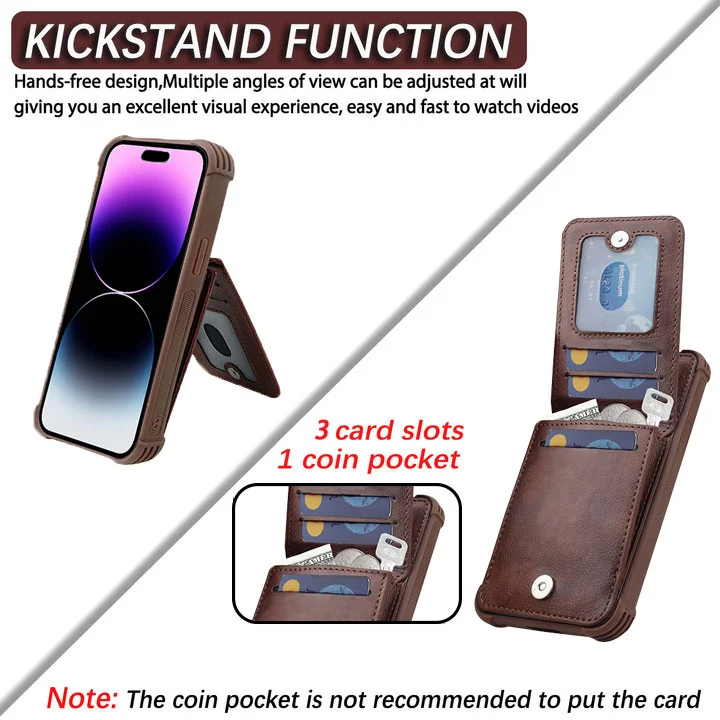 VANAVAGY Wallet Case for Apple iPhone 14 Pro 5G 6.1