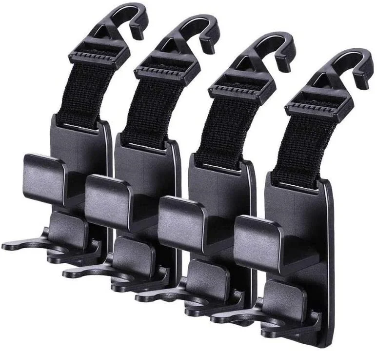 Car Seat Hooks for Car (4 Pack) - Purse Hanger Headrest Holder for Car Seat Organizer、、sdecorshop