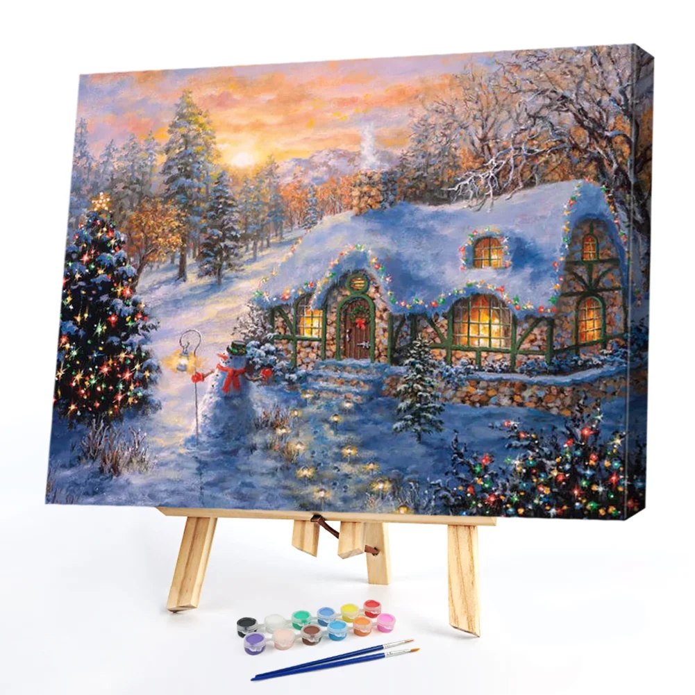 Christmas House - Paint By Numbers(50*40CM)