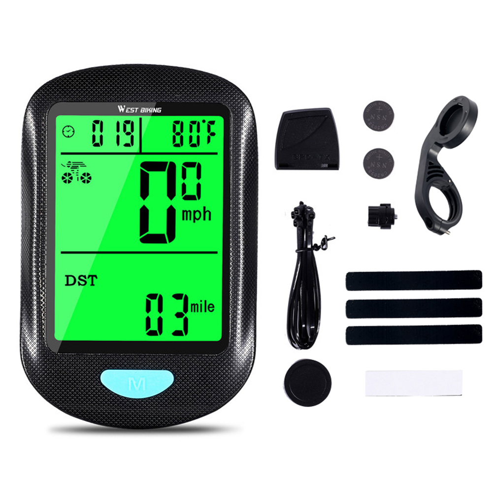 

WEST BIKING Bicycle Computer Wireless MTB Bike Digital Display Speedometer, 501 Original