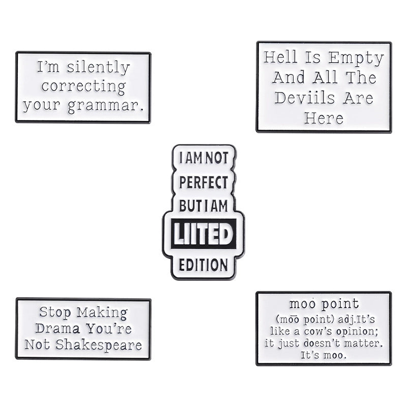 Cartoon Style Cowboy Style Letter Alloy Stamping Stoving Varnish Women’s Brooches