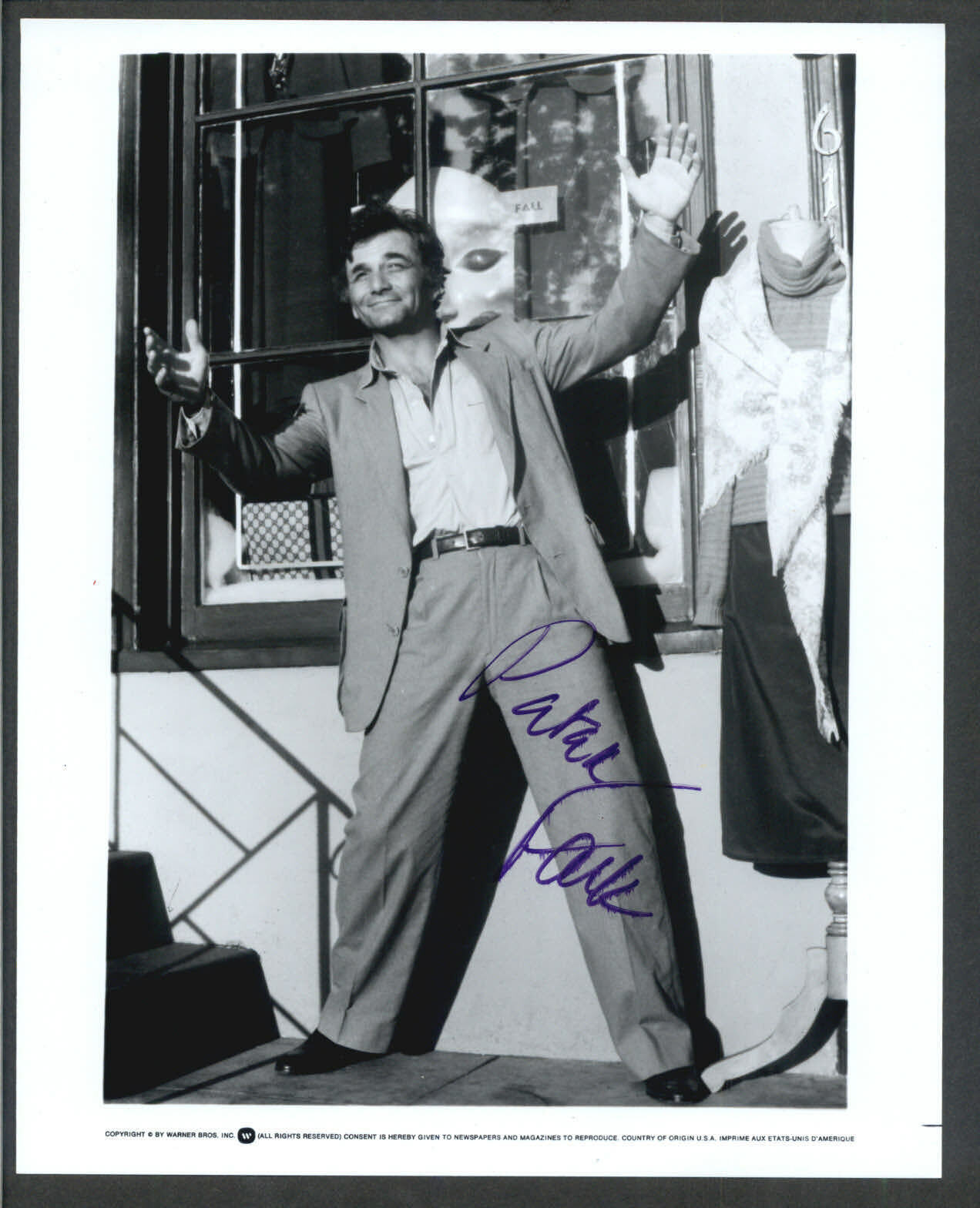 Peter Falk - Signed Autograph Movie Still - Cheap Detective - Columbo