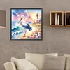 Diamond Painting -DIY Round Drill Egret(40x40cm)