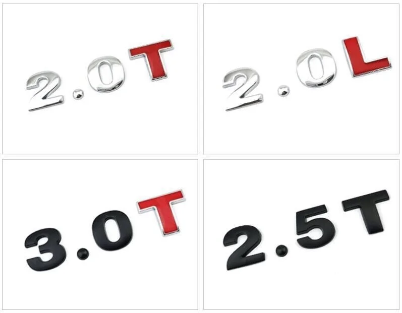 Car DIY personalized letter metal sticker