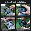 Zoom Macro Lens Kit for Smartphone, 10-20X Macro Phone Lens with Universal Lens Clip, HD Macro Photography Lens for iPhone Android Phone (Fits for Almost All Phone), Phone Macro Lens Attachment