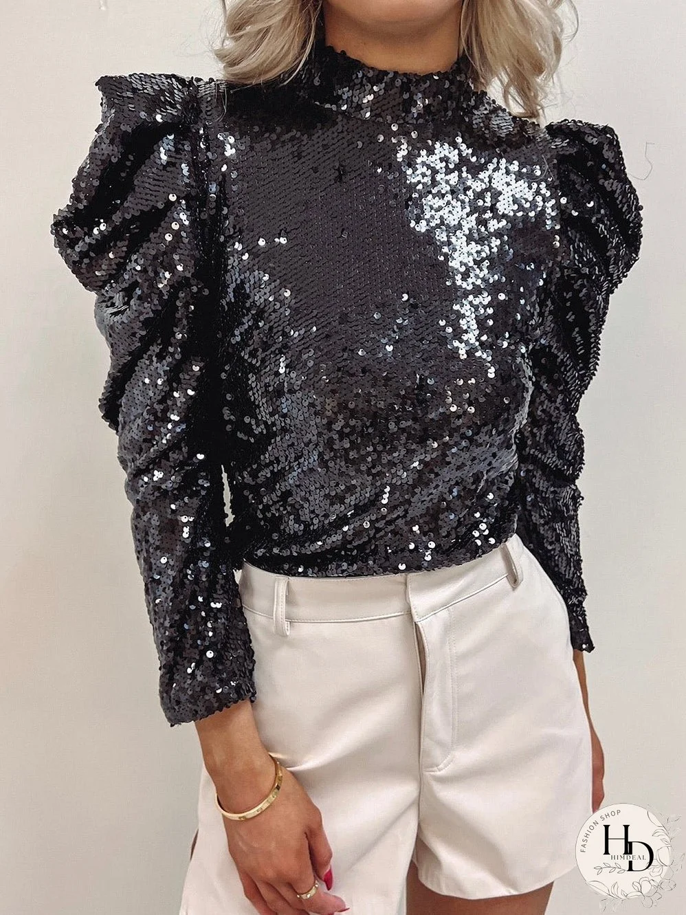 Trendy Sequin Top
