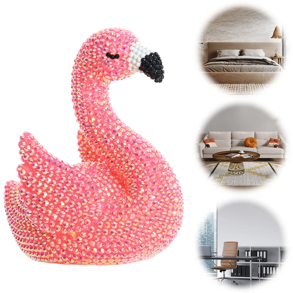DIY Flamingo Diamond Painting Night Light Diamond Painting Bedside Lamp for Kid Gift