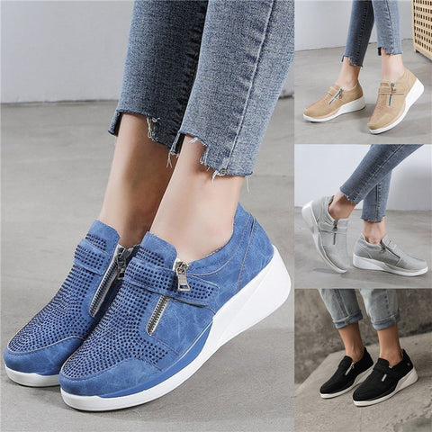 Comfy Platform Shoes with Mid-Heel