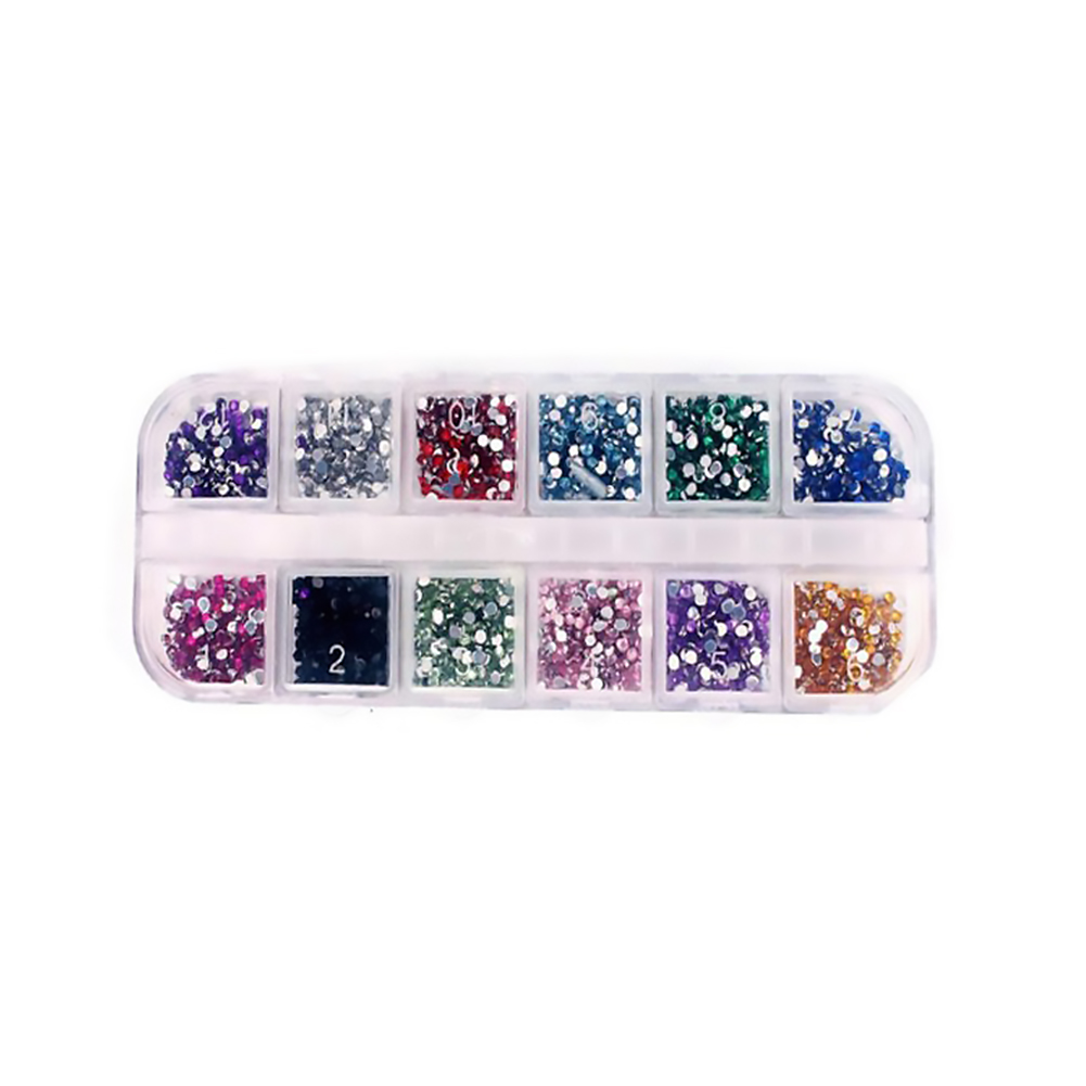 

2400x 3D Gorgeous Nail Art Rhinestone Flat Bottom DIY Manicure Decor Charms, 501 Original