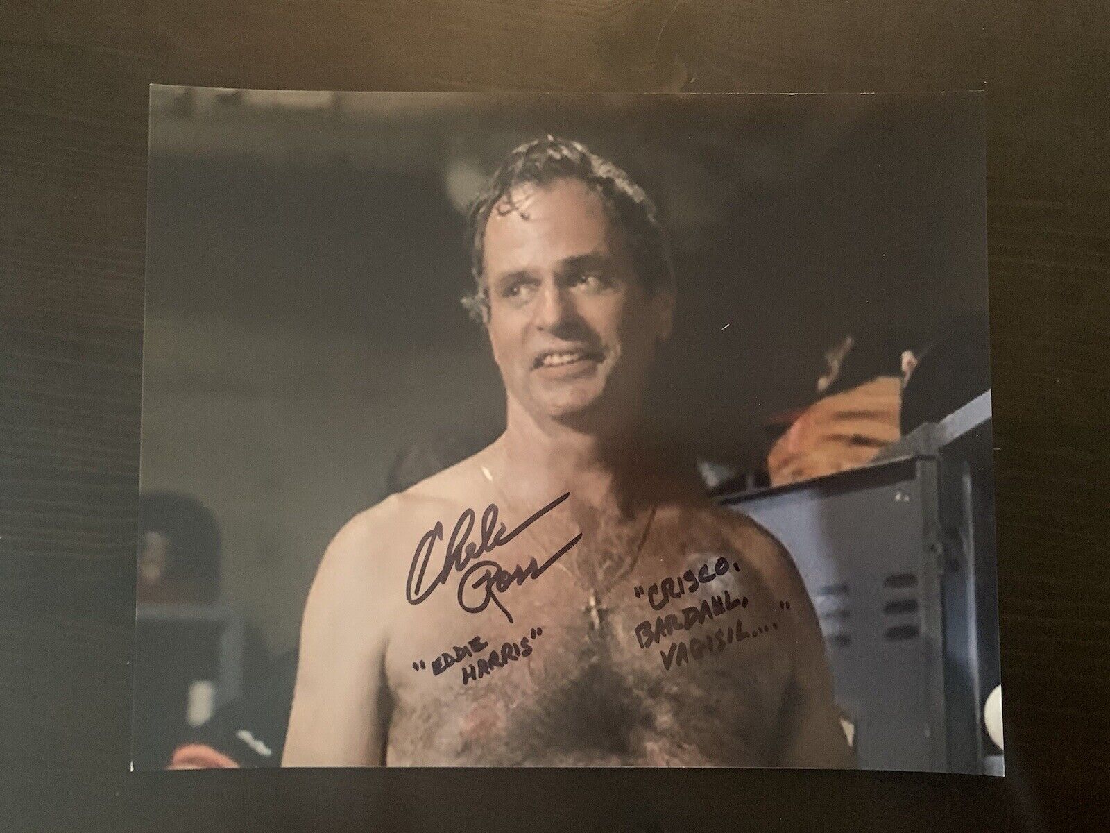 CHELCIE ROSS signed 8x10 MAJOR LEAGUE MOVIE Photo Poster painting EDDIE HARRIS Cleveland Indians