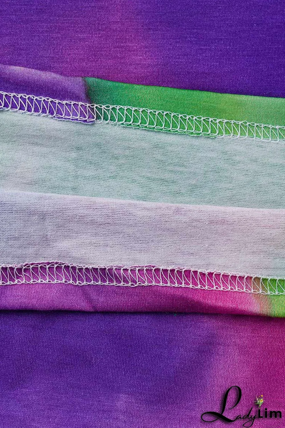 Rose Red Casual Print Tie Dye Patchwork U Neck Straight Dresses