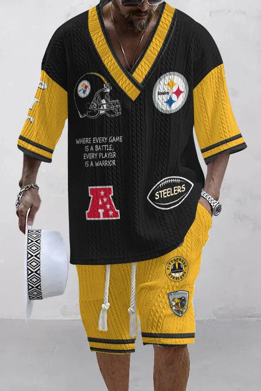 Pittsburgh Steelers
 Limited Edition Top And Shorts Two-Piece Suits