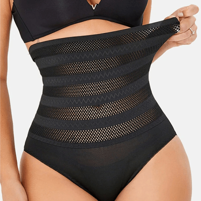 High Waist Mesh Tummy Control Shapewear Brief Radinnoo.com
