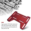 AKSGKGQ Adjustable Motor Mount Plate Aluminum for Mini Bike,Go Kart,Coleman 100, Doodlebug DB30 for Small 4 Stroke Engines Predator 212, Tecumseh, Honda, Tilloson 212 Red