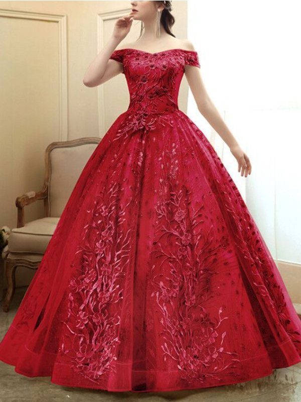 Elegant Strapless Sleeveless Bandaged Embroidered Maxi Dress 