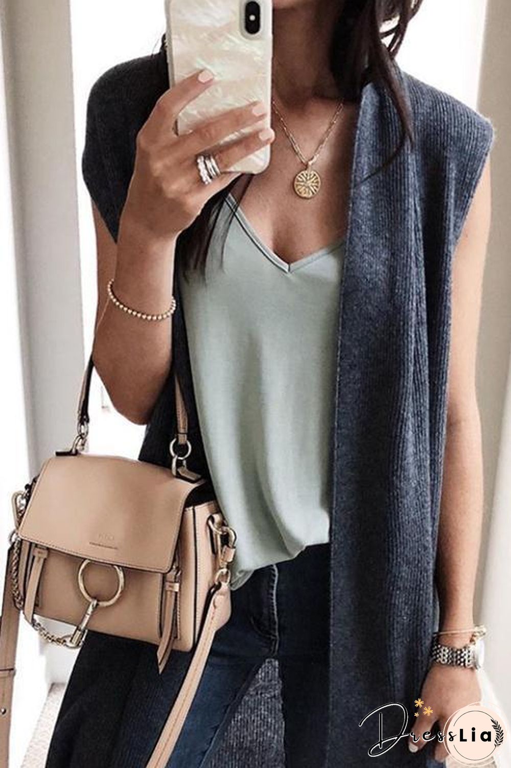 Fashion Long Vest Cardigan