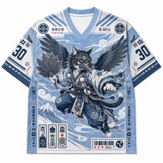 Sky Tengu Cat Mesh Jersey