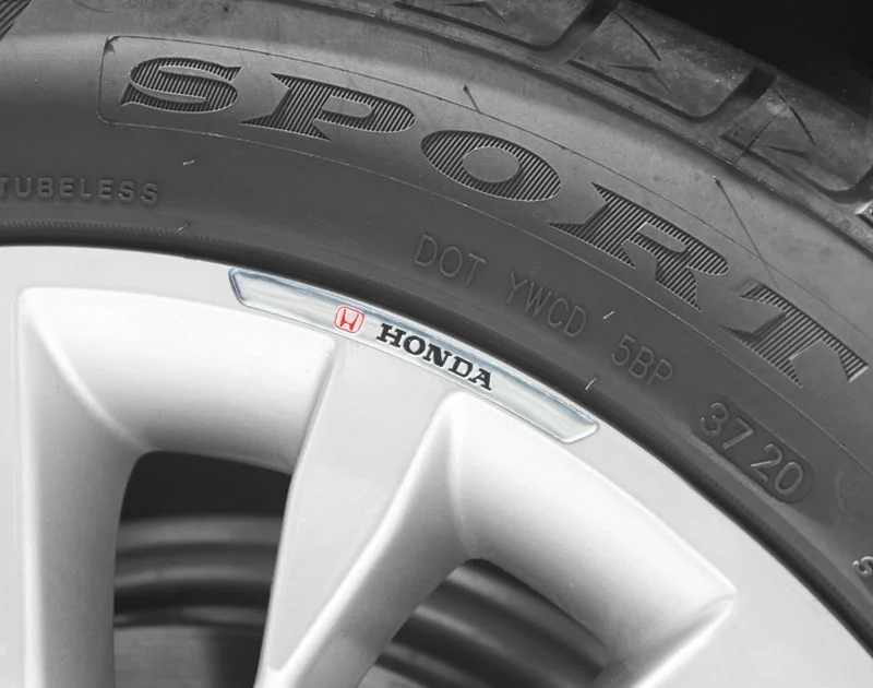 Car wheel decoration metal car sticker（4PCS）