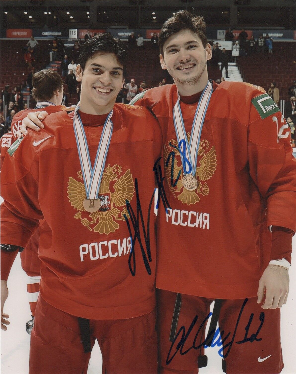 Russia Kirill Marchenko Grigori Denisenko Autographed Signed 8x10 Photo Poster painting COA #2