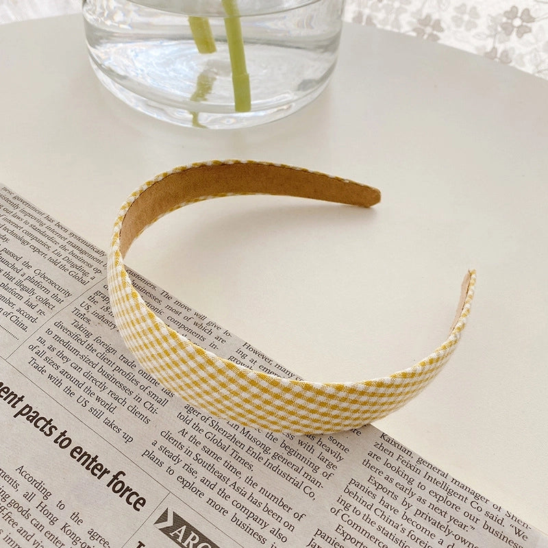 Retro Minimalist Women’s Solid Color Flower Cloth Hair Band