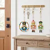 12pcs Holiday Soldier Decor Double-Sided DIY Diamond Painting Keychain Kit