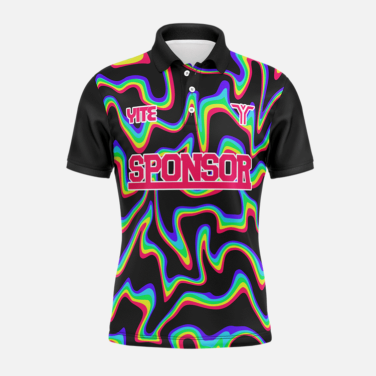 YITE | LP24-001-Red And Black Polo Shirts Uniform
