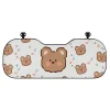 Cute Cartoon Bear Car Cushion Ice Silk Seat Cover Cushion