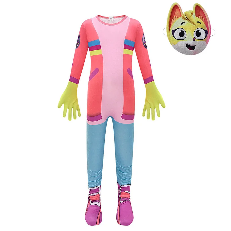 Kids Children The Creature Cases Kit Casey Pink Jumpsuit Outfits Cosplay Costume Halloween Carnival Suit