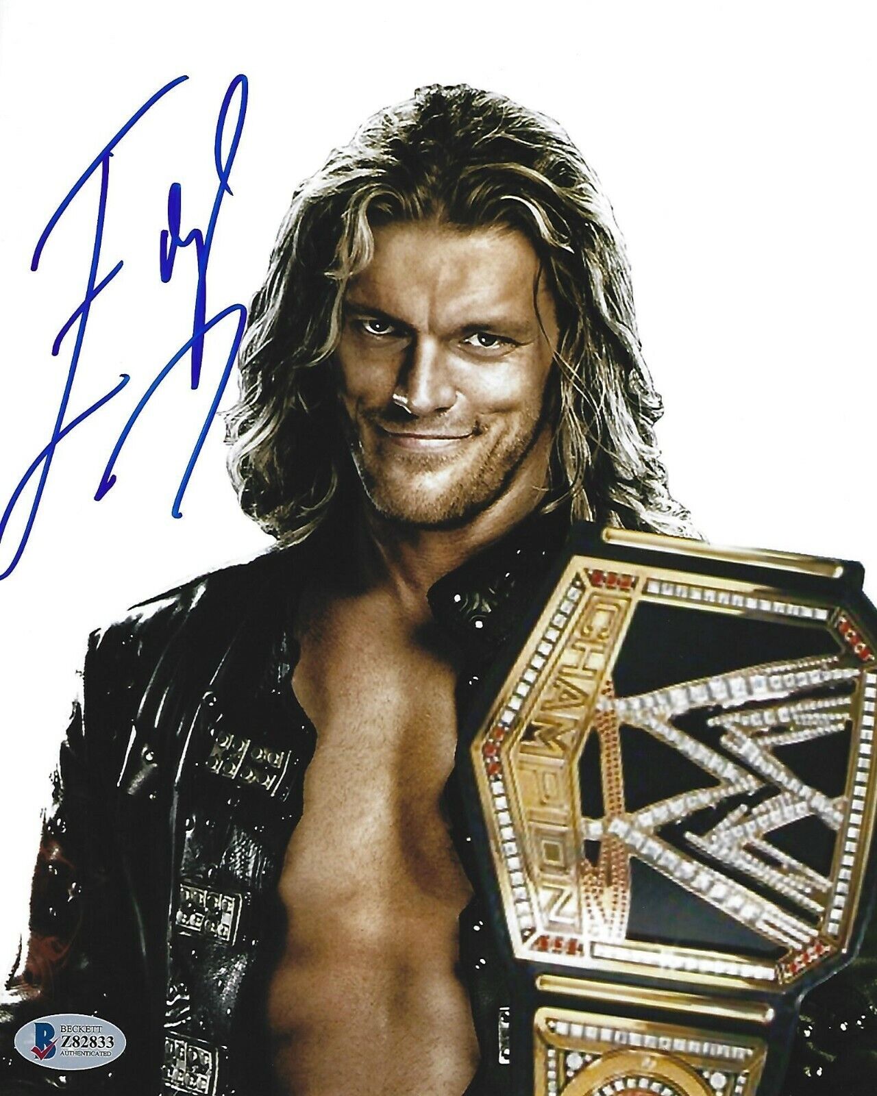 Edge Signed WWE 8x10 Photo Poster painting BAS Beckett COA Wrestling Legend Picture Autograph 1