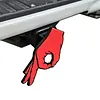 OK Finger Gesture Trailer Hitch Cover Lightweight Trailer Receiver Cover for 2-Inch Trailers Hitchs Receivers for Car(Red)