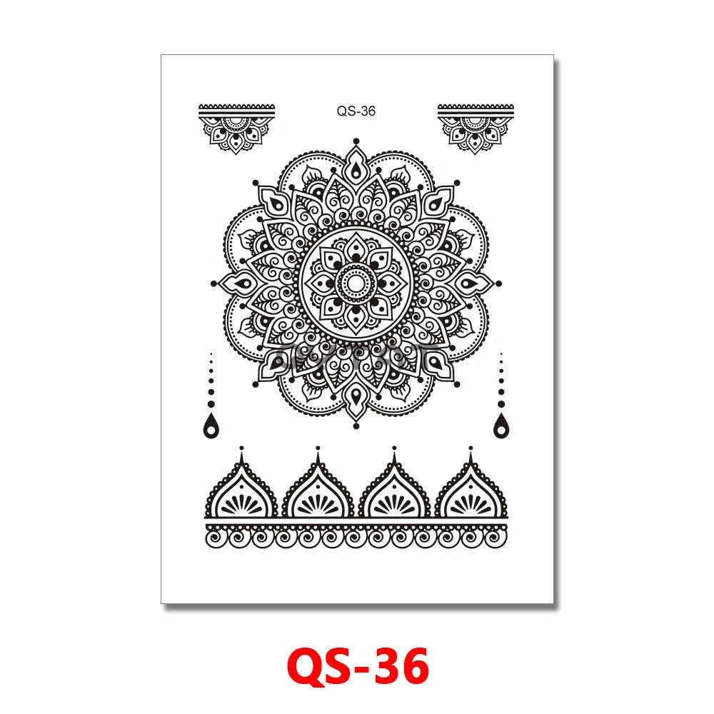 Waterproof Temporary Tattoo Femme Sticker Folower Rose Letter Fake Tatto Hand Back Tatoo Stickers Women Men Body Art Ogreish