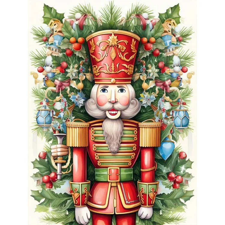 Nutcracker Soldiers 30*40CM (Canvas) Full Round Drill Diamond Painting gbfke