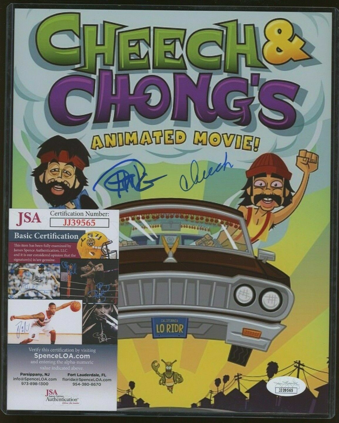 Cheech Marin & Tommy Chong signed Cheech & Chong 8x10 Photo Poster painting JSA COA (J)