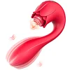 Flirtwithsb 2 in 1 Pulsing and Vibrating Rose Vibrator Toy