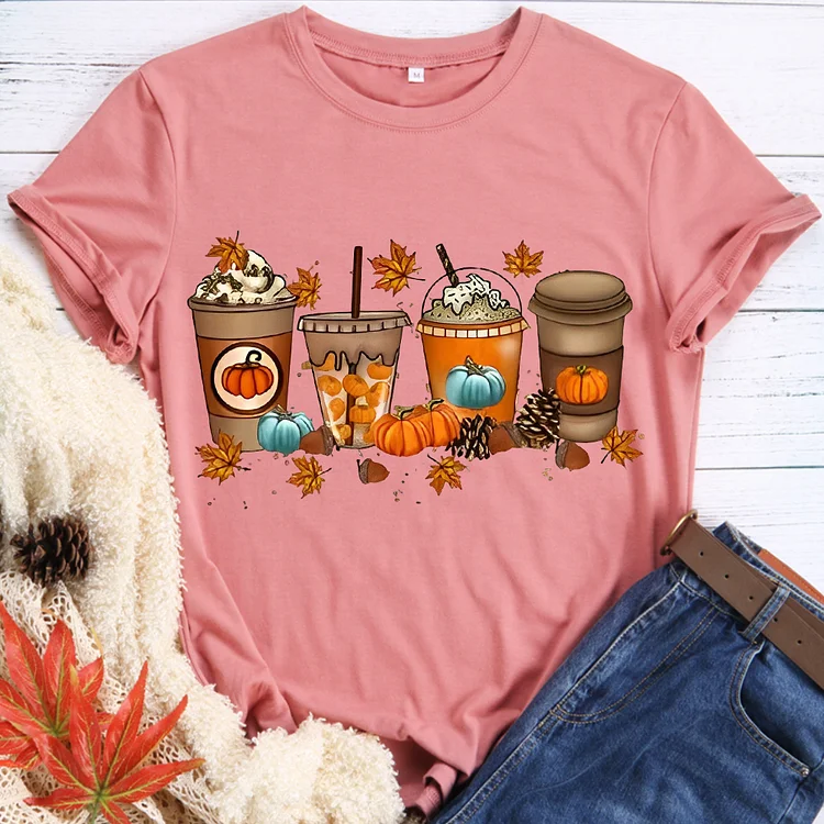 🍁Be Thankful - Thanksgiving  Fall Coffee Pumpkin T-Shirt