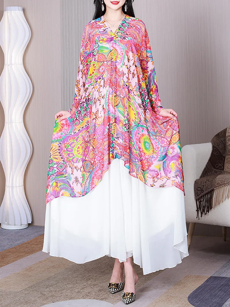 Women Summer Fashion Print Travel Sunproof Shawl Shirt