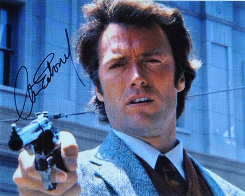 CLINT EASTWOOD Dirty Harry 8x10 wCOA