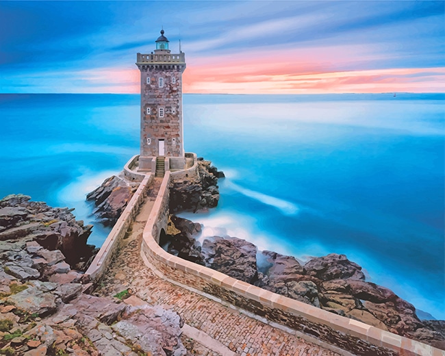 

Clementoni the lighthouse – Paint By Numbers - 40*50CM, 501 Original