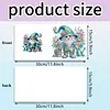6Pcs Diamond Painting Garden Gnome Greeting Card Set with Envelopes for Birthdays Thanksgiving & Special Occasion