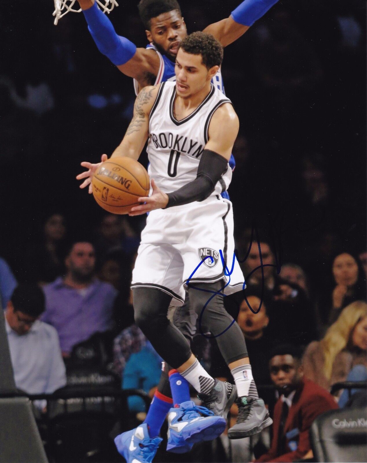 Shane Larkin autographed 8x10 Brooklyn Nets  Shipping