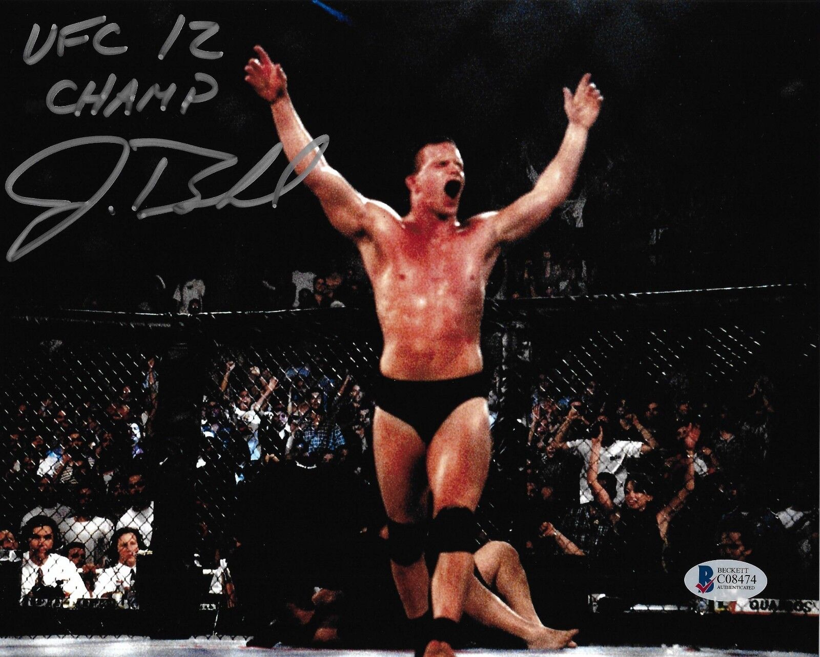 Jerry Bohlander Signed UFC 12 8x10 Photo Poster painting BAS Beckett COA Champ Picture Autograph